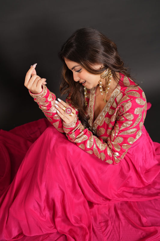 Hot Pink Anarkali