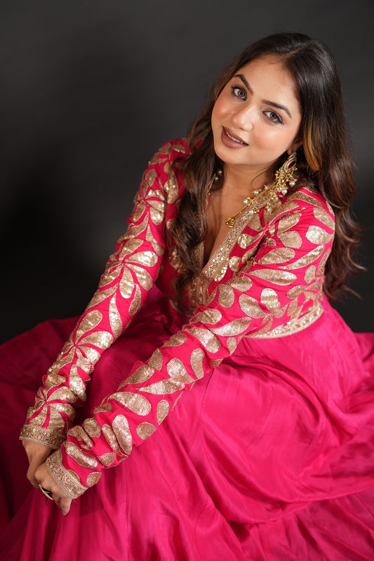 Hot Pink Anarkali